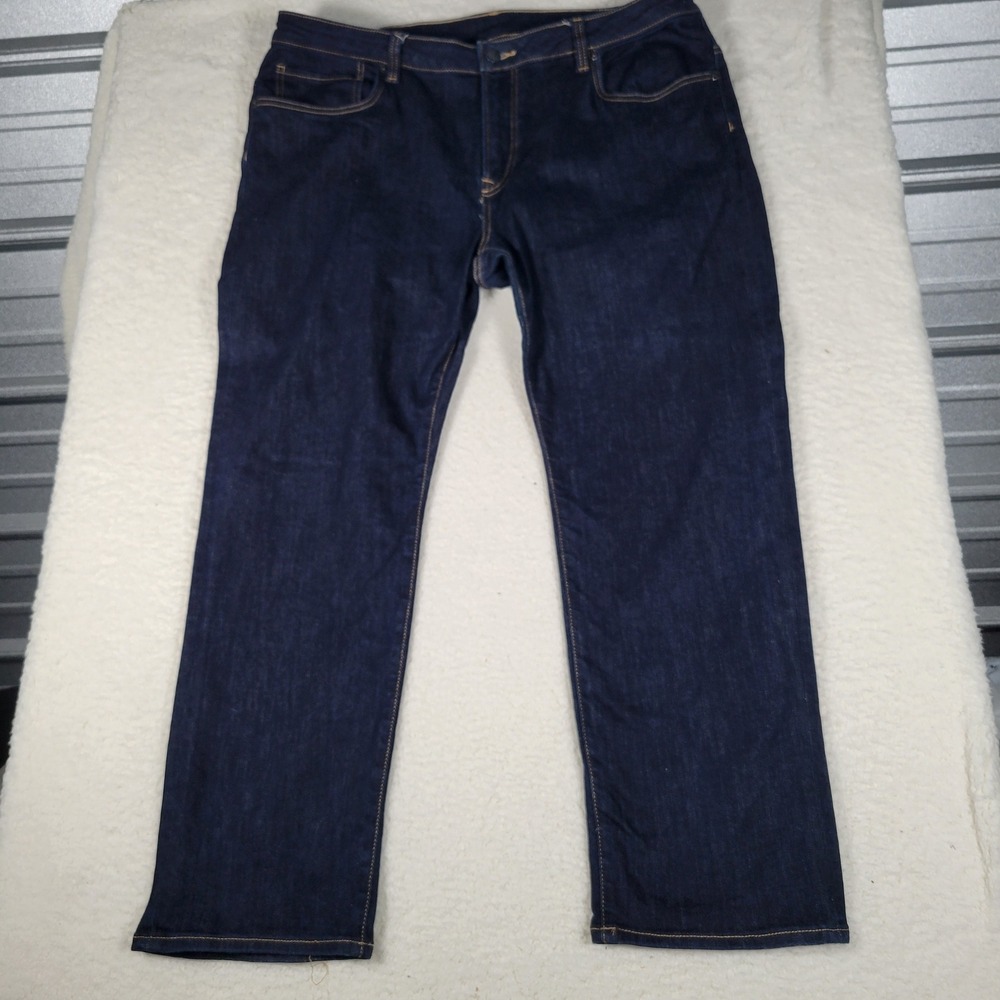 Buffalo David Bitton Jeans Mens 40x30 Dark Indigo Straight Six Mid Rise Denim - Picture 3 of 14